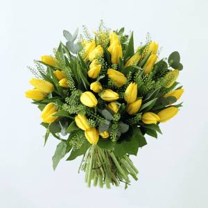 Yellow tulip bouquet