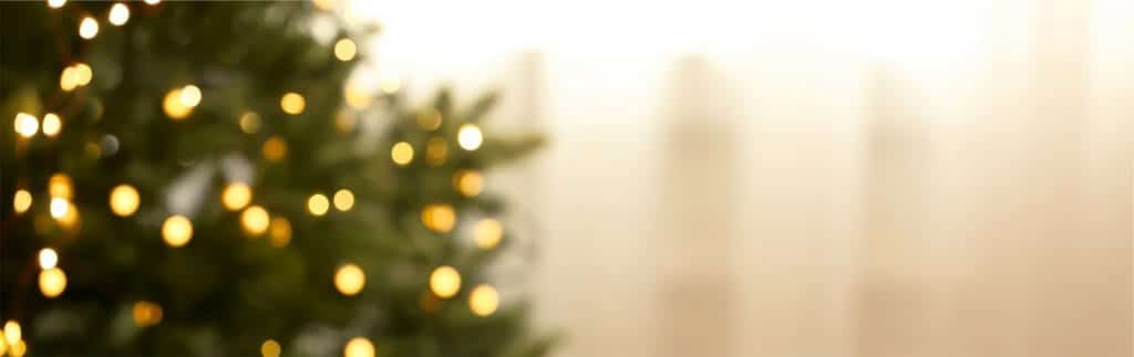 Christmas tree with lights