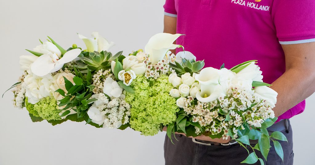A gift arrangement with the language of flowers