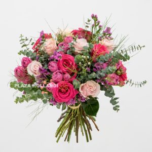 Pink and peach flower bouquet