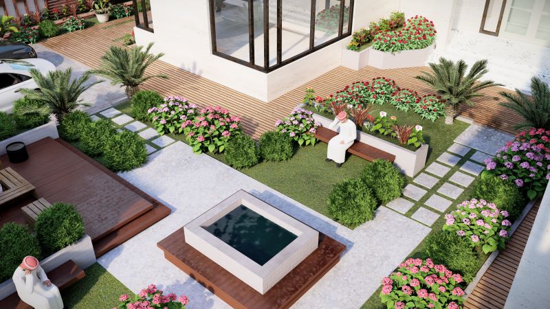 landscape design garden qatar