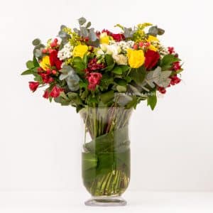 Colorful Bouquet In A Vase
