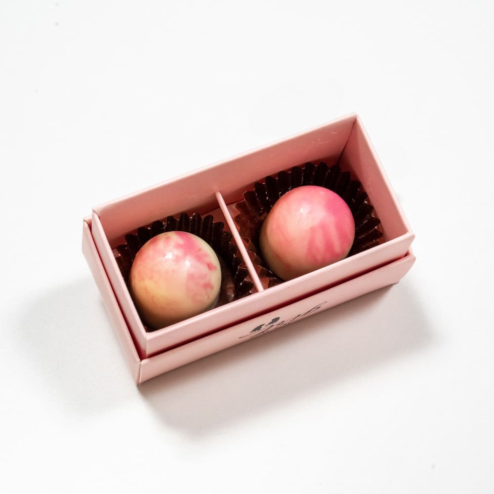 2.3 new Baby Girl: Pink roses, Tulips with Crunchy Filled Chocolates