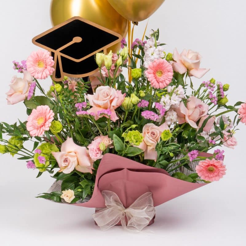 Rose and Gerbera Graduation Bouquet
