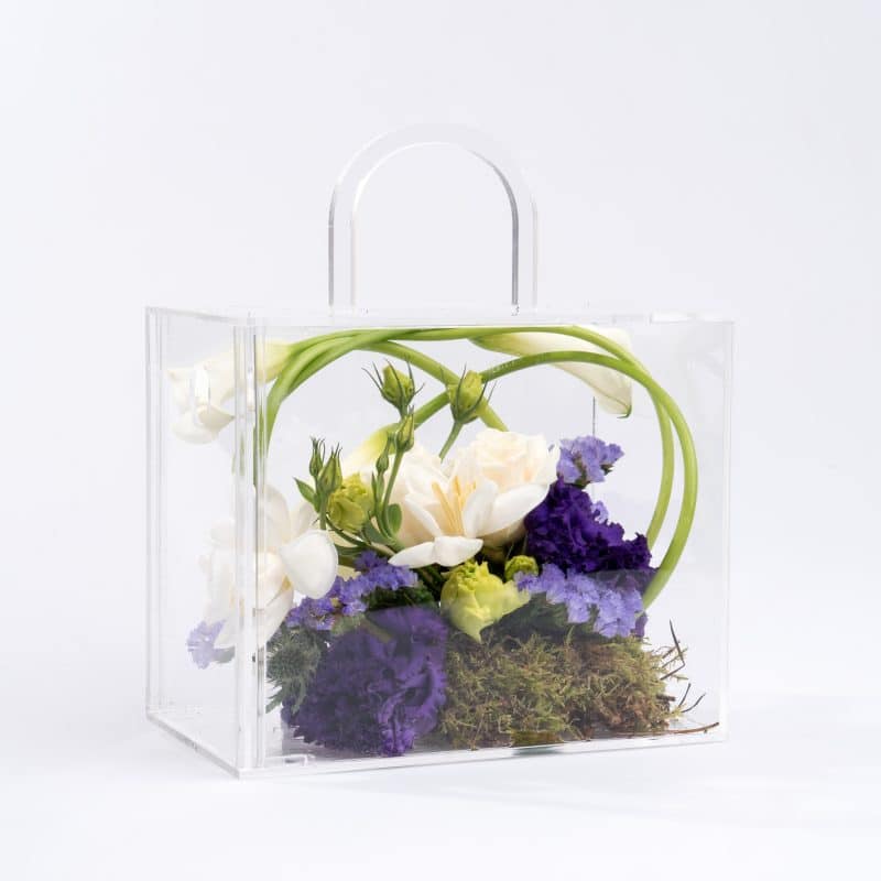 Cala Lily and Tulip Radiance in Acrylic Box