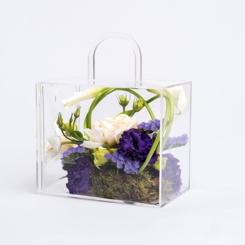 Cala Lily and Tulip Radiance in Acrylic Box