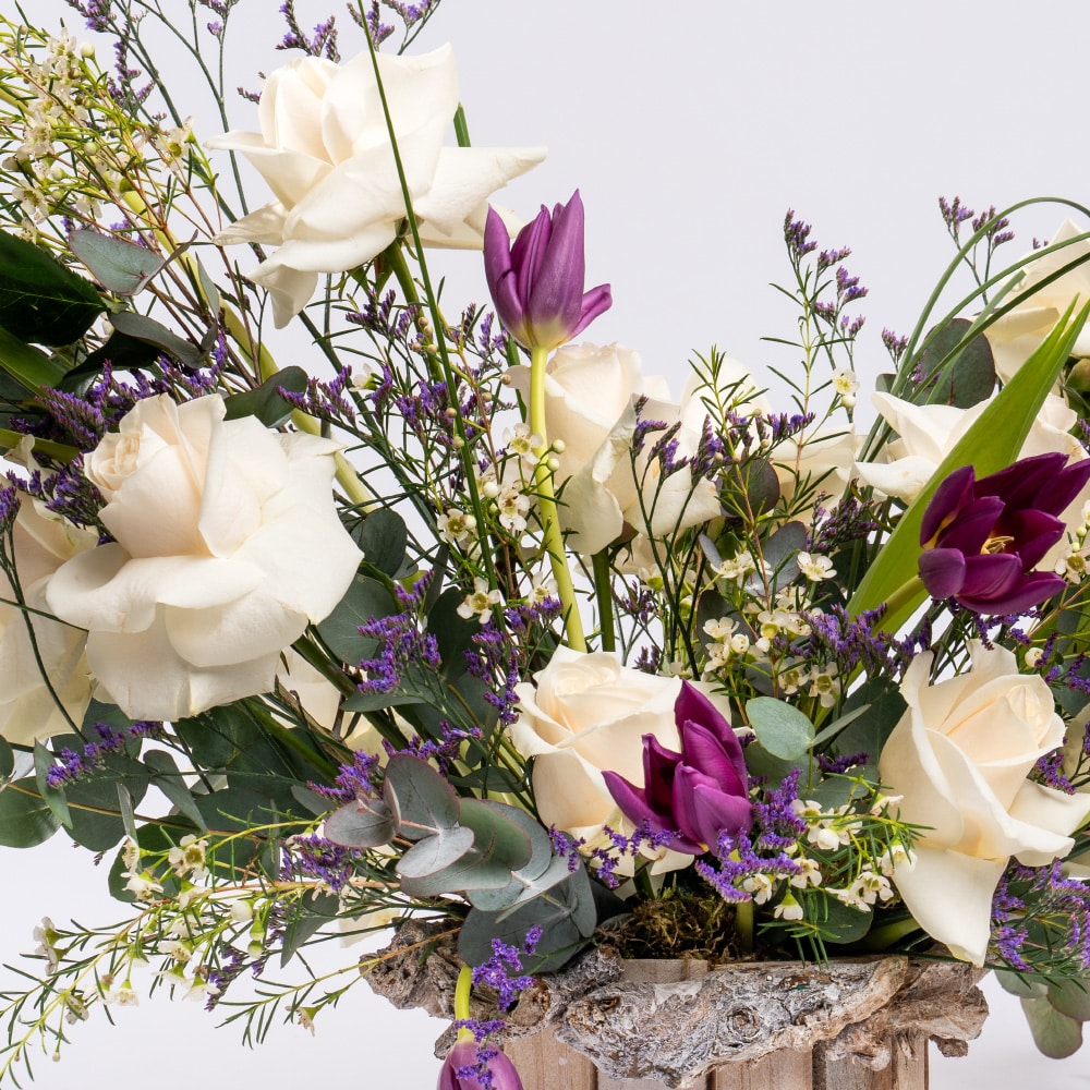 5.2 Woodland Charm with Tulips and Roses