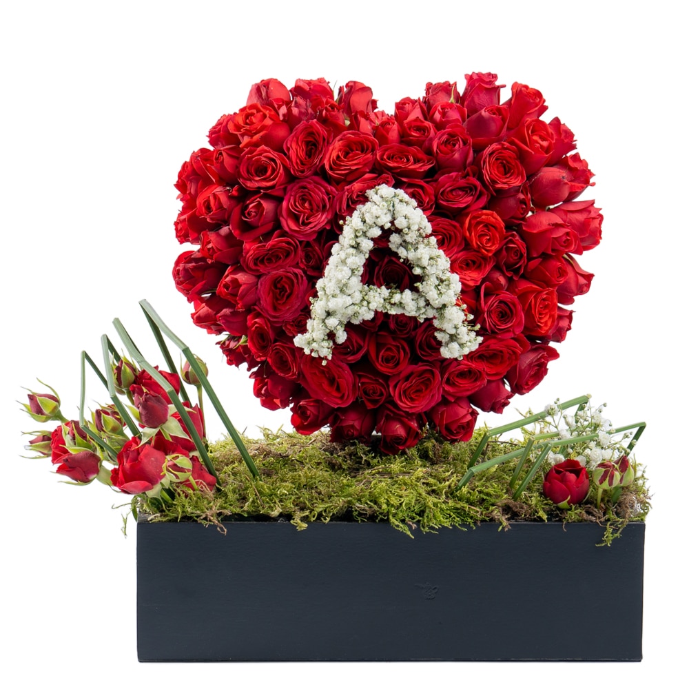 Au 03.jpf Customizable letter with Rose Elegance