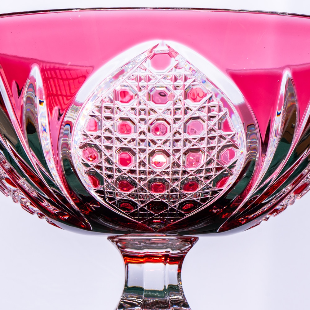 Pink C Luxurious Red Crystal Bowl