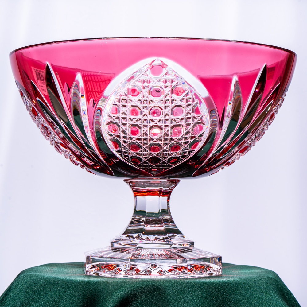 Pink Luxurious Red Crystal Bowl