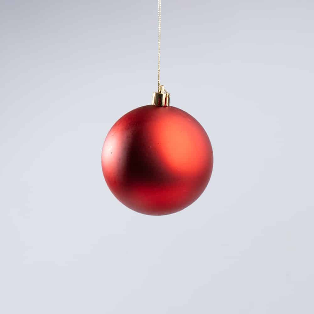 DSC00628 Luxury Red Christmas Decoration Hanging Balls Mix - 24 pcs