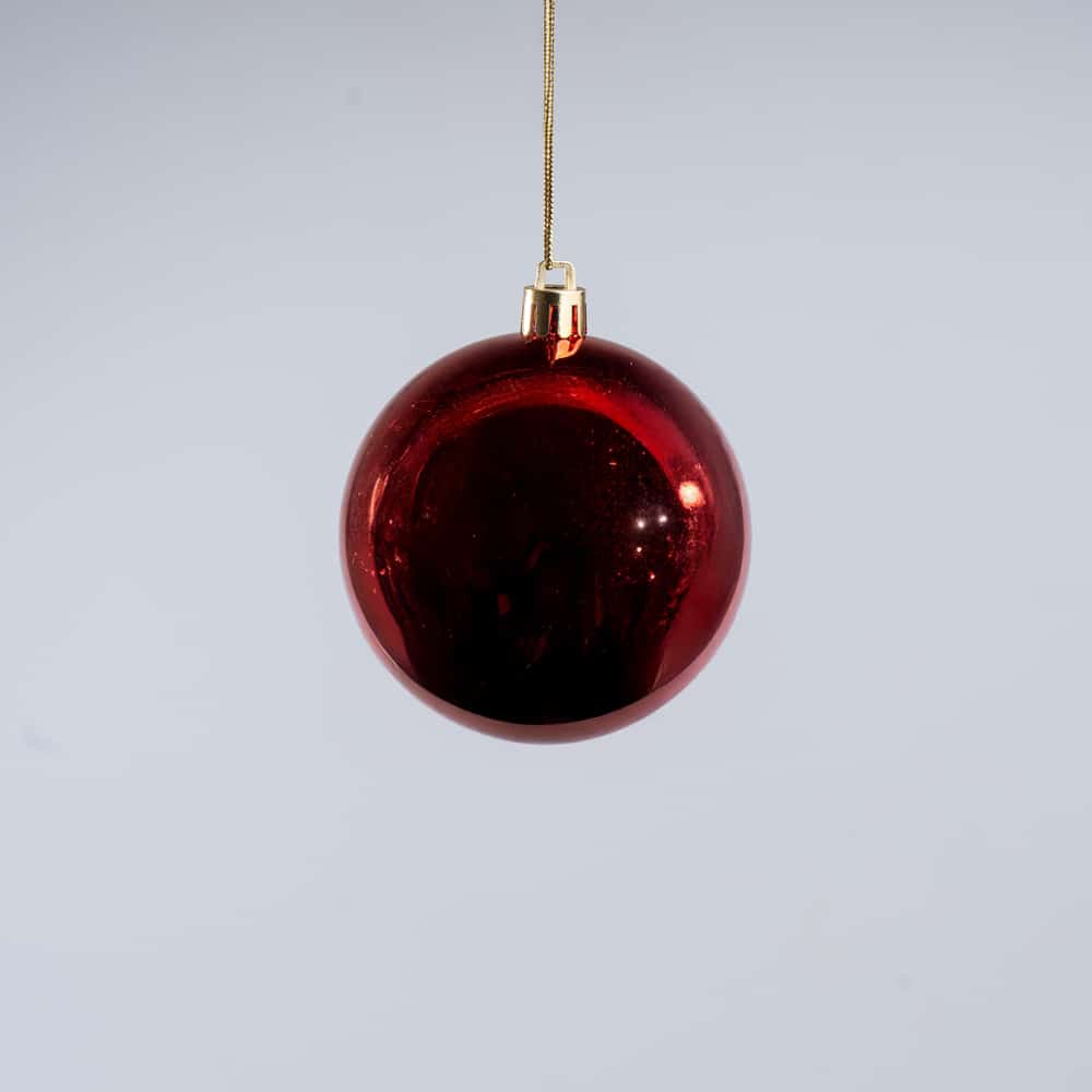 DSC00629 Luxury Red Christmas Decoration Hanging Balls Mix - 24 pcs