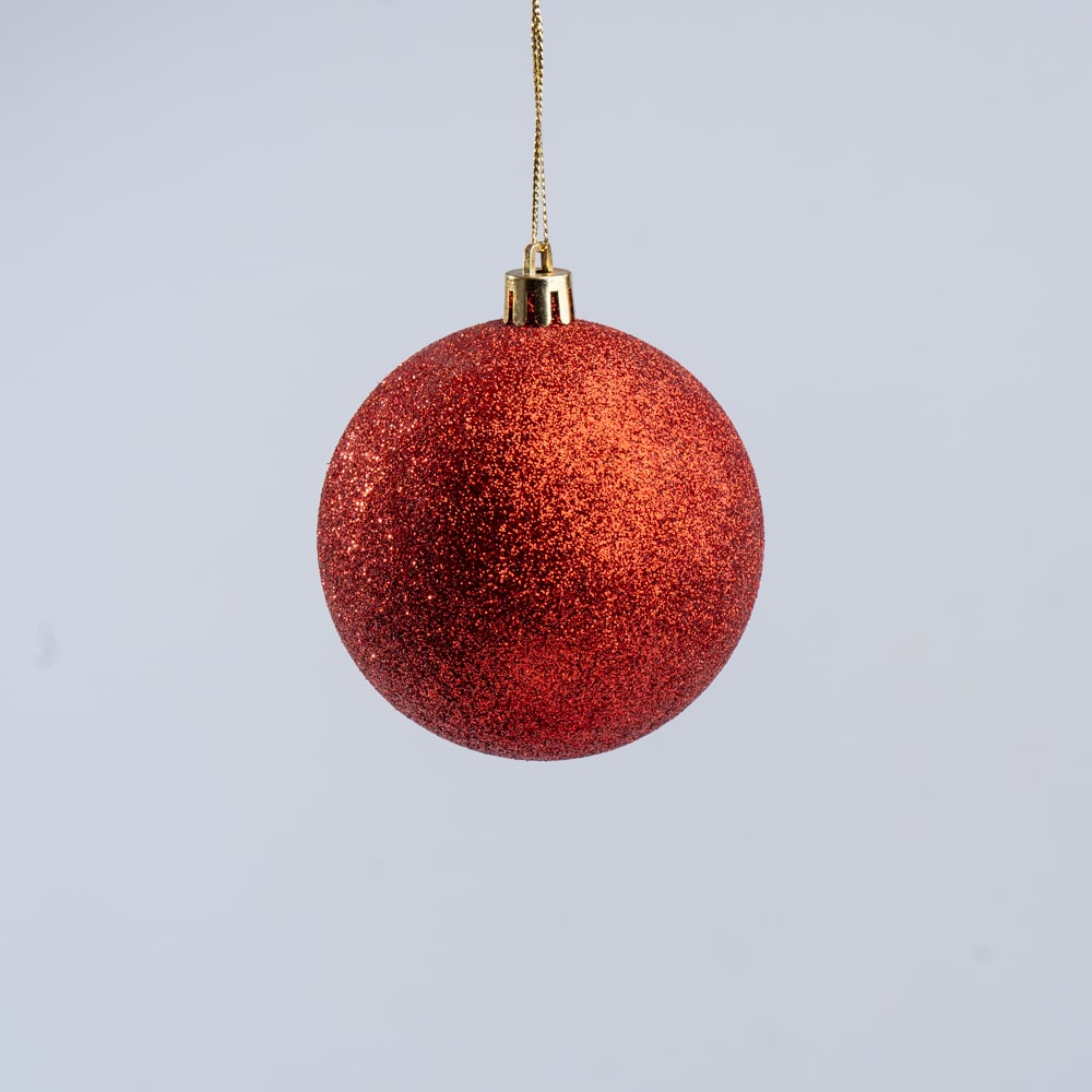DSC00631 Luxury Red Christmas Decoration Hanging Balls Mix - 24 pcs