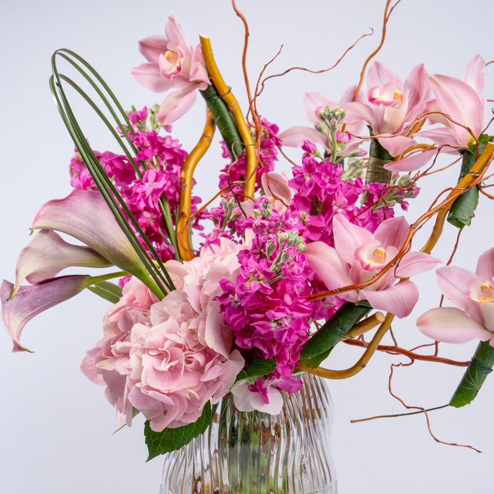 DSC07122-2 Calla Lily & Matthiola Floral Mix - Elegant and Fragrant