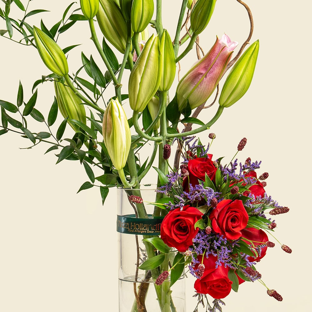 6.2 Rose, Lily & Limonium Harmony Bouquet