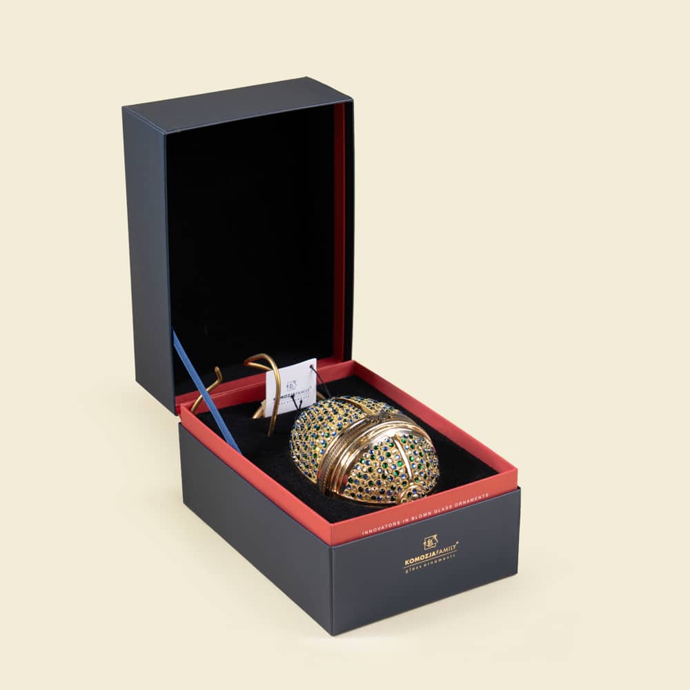 5 Peacock Hinged Fabergé Style Egg – Handcrafted Luxury Ornament