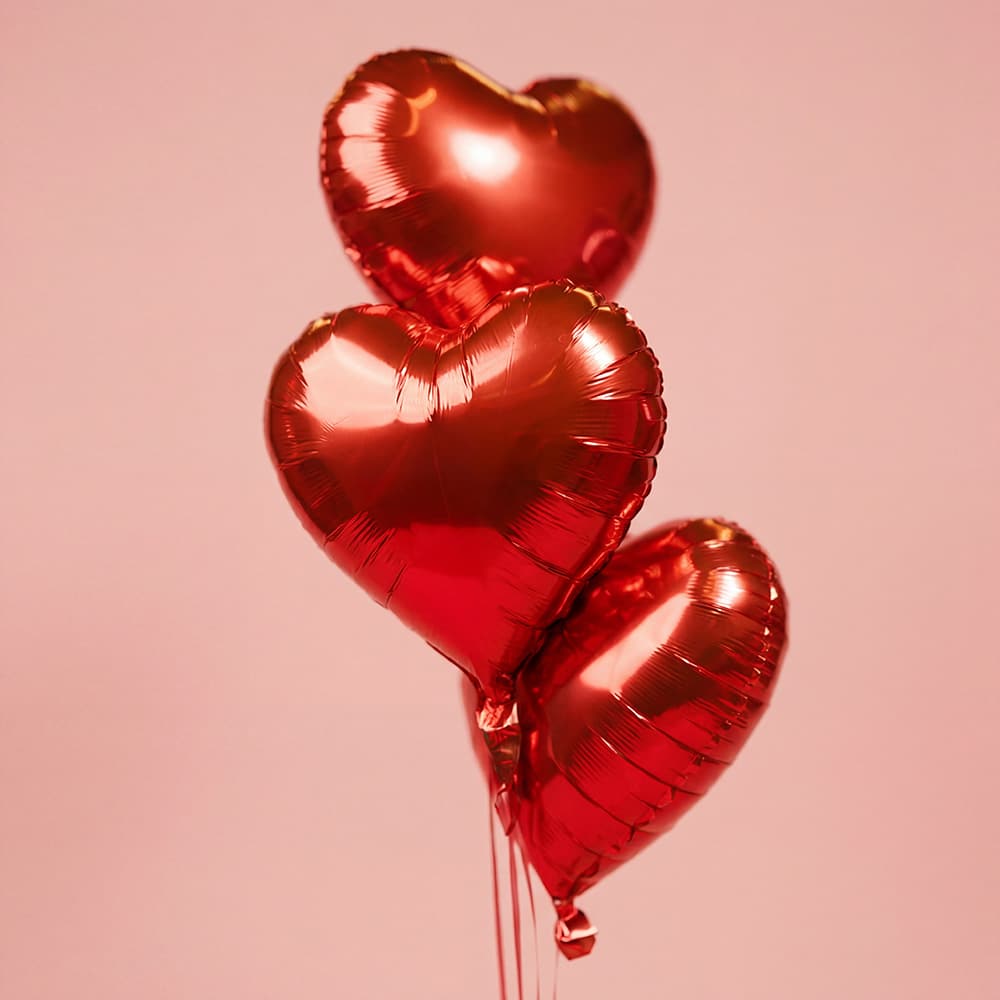 51.2-1.jpg Heart shape 3-Red Balloon Helium Set