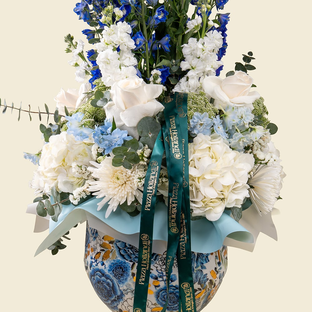 24.2 Premium Baby Boy Keepsake Basket with Roses & Personalized Essentials
