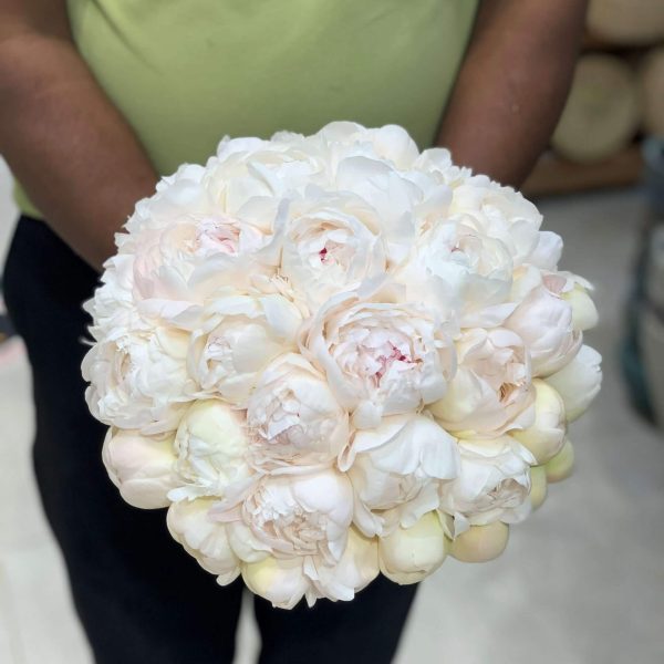 Bridal bouquet of peonies